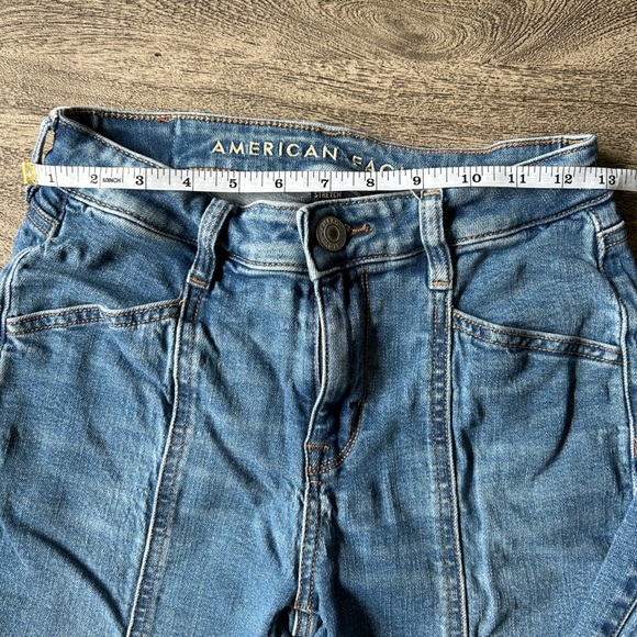 American Eagle High Rise Skinny Kick Jeans - Picture 2 of 5